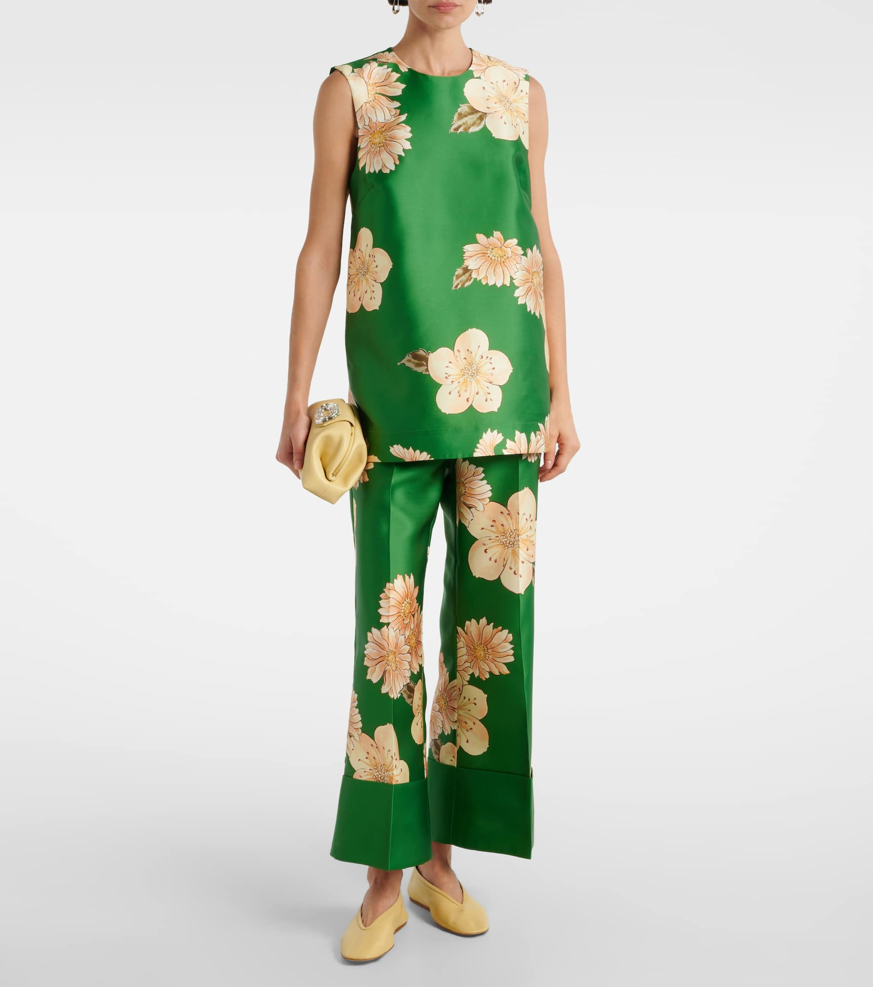 Sage floral top - 2