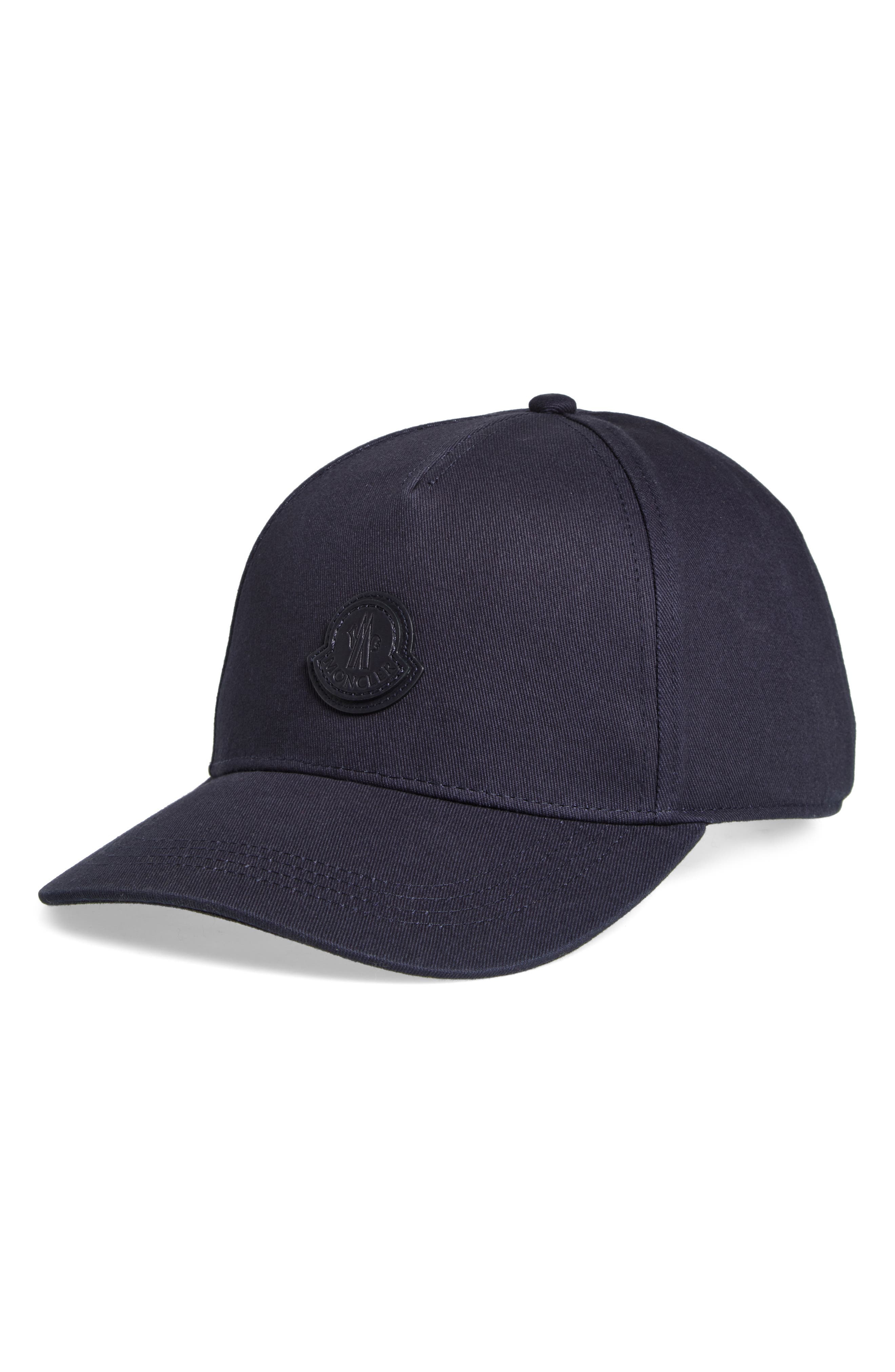 Moncler Logo Patch Baseball Cap in Night Sky at Nordstrom - 1