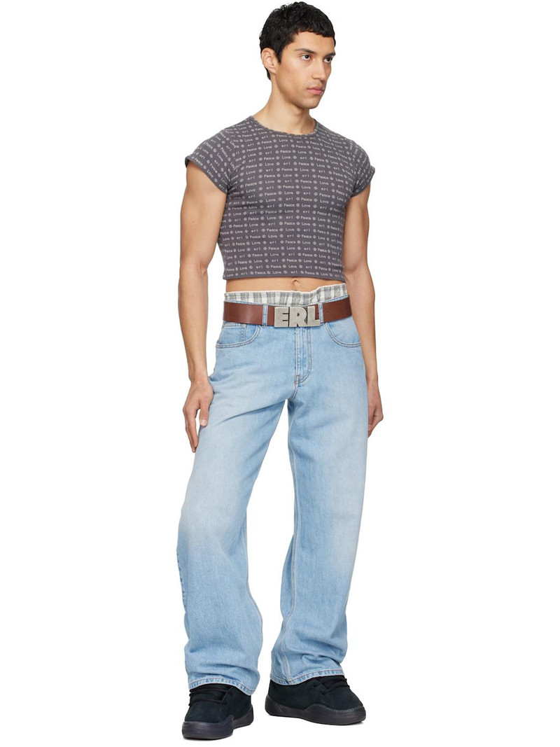 ERL Gray Jacquard Baby T-shirt outlook