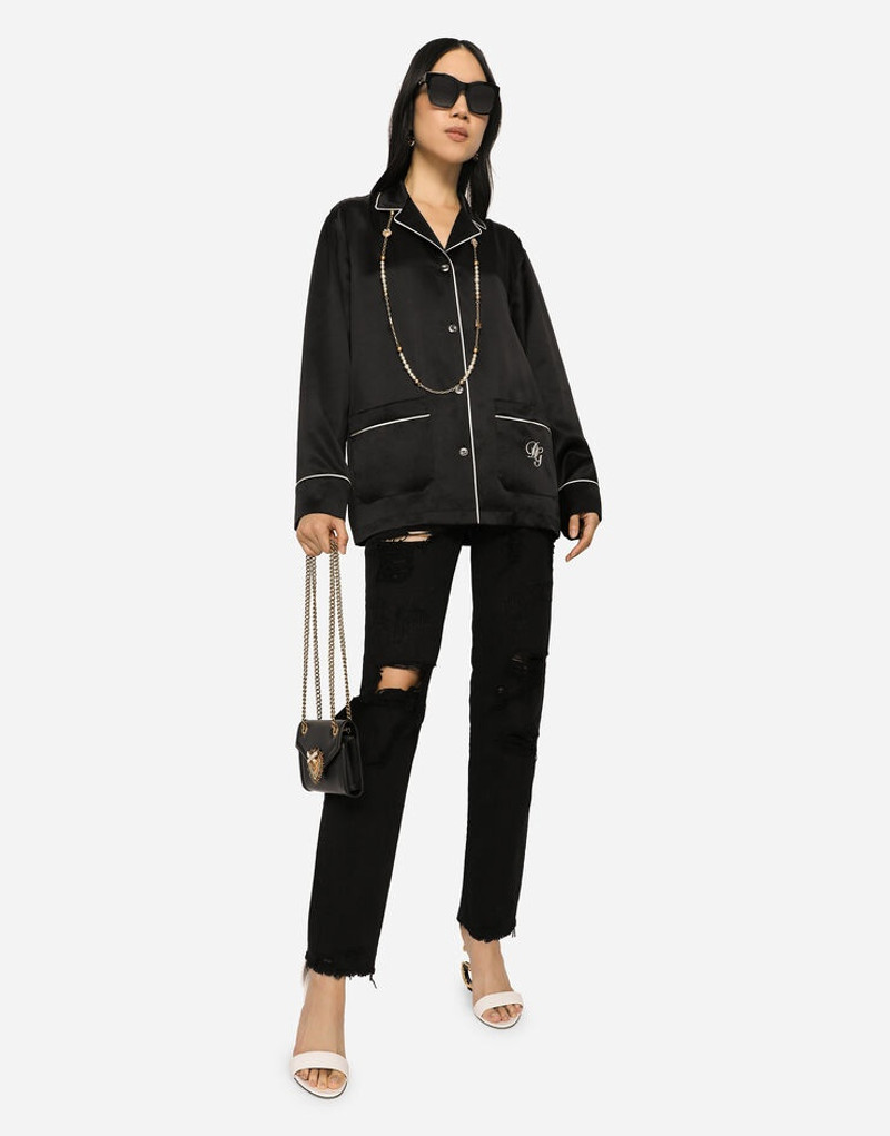Boyfriend jeans with rips 5