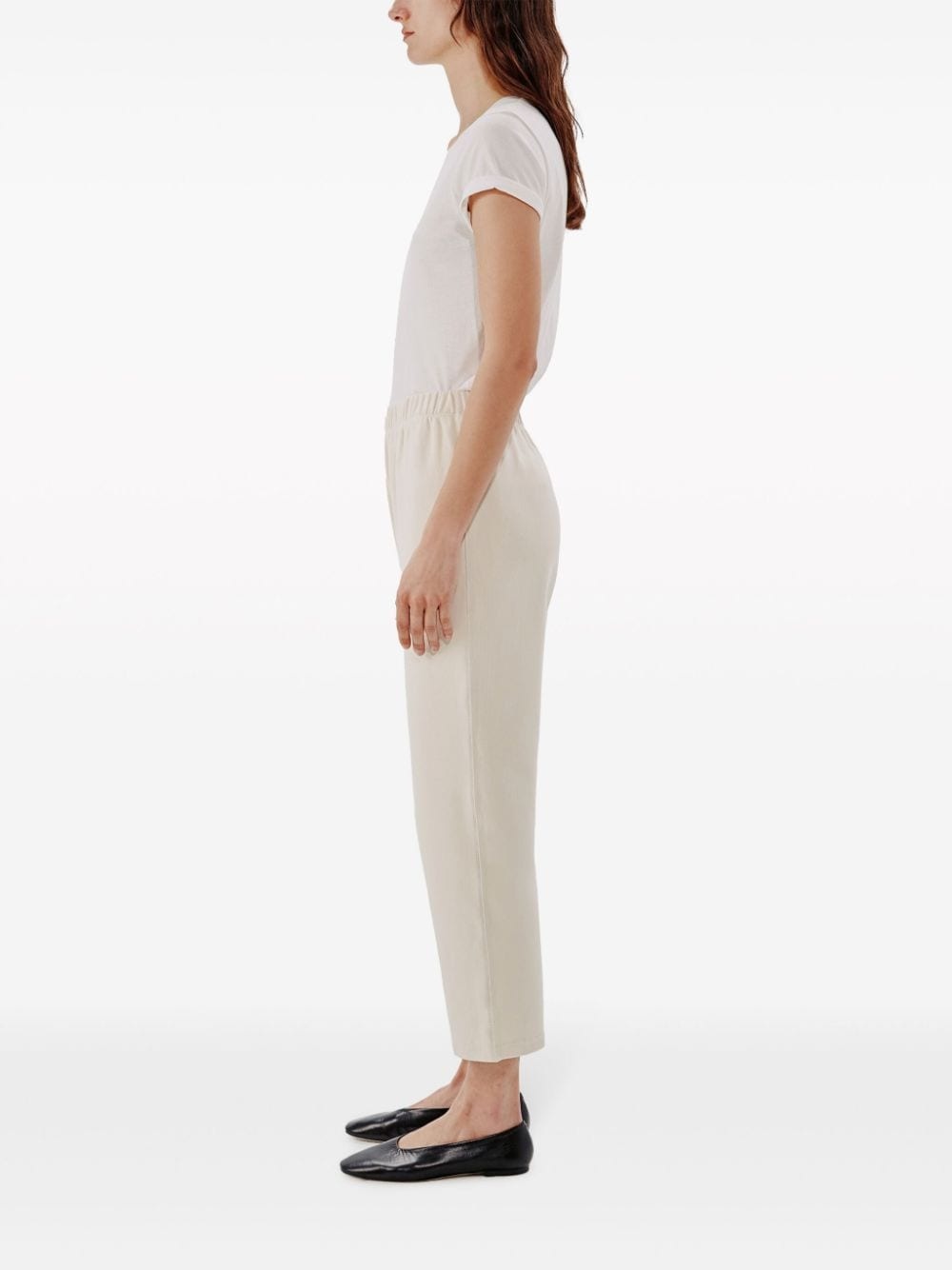 mid-rise cropped track pants - 4