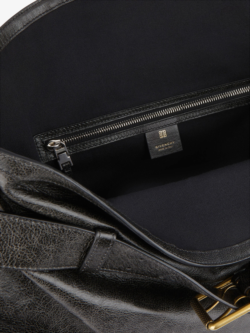 LARGE VOYOU BOYFRIEND BAG IN AGED LEATHER 4