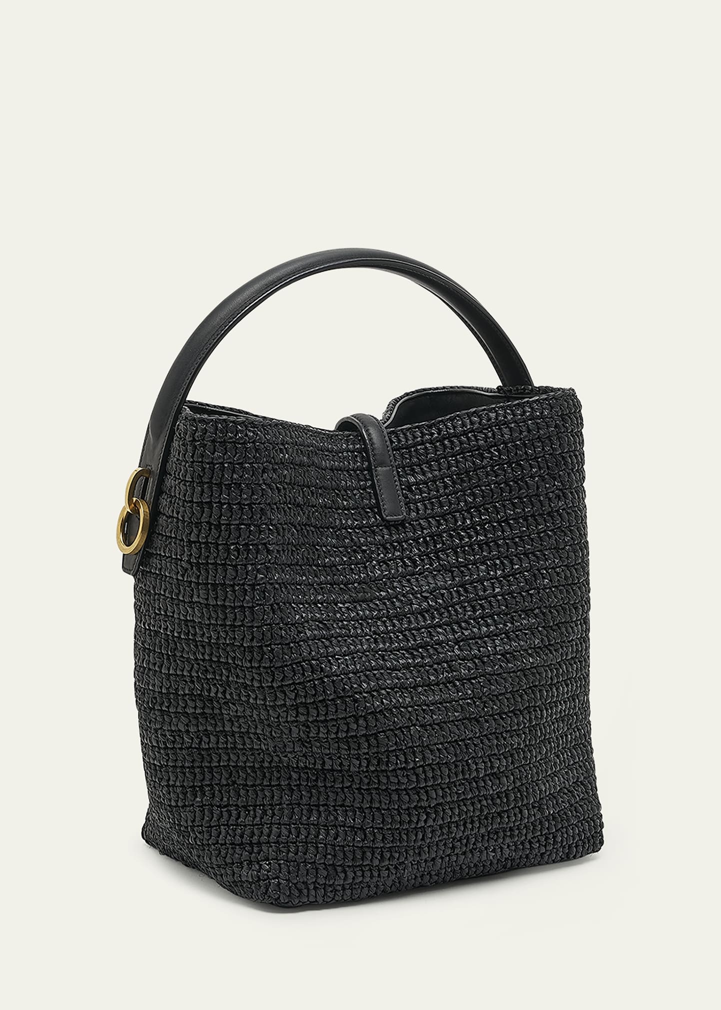 Le 37 Raffia Bucket Bag - 3