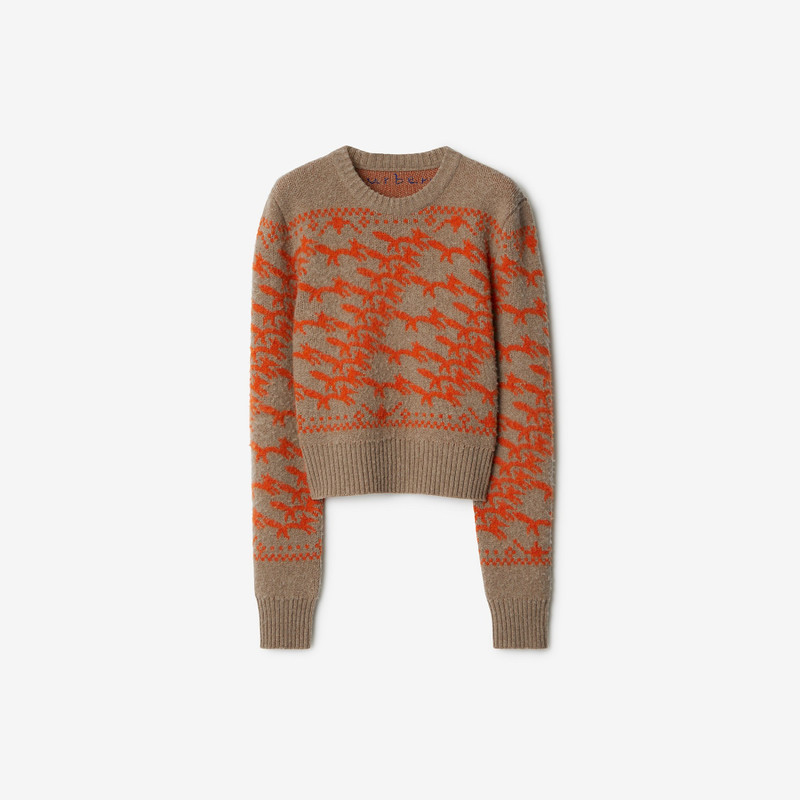 Cropped Fox Wool Sweater 1