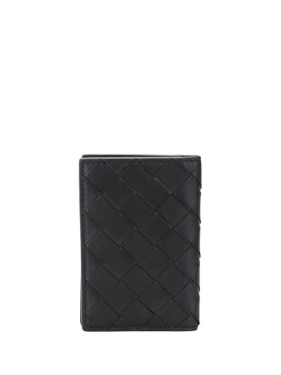 Bottega Veneta Intrecciato foldover cardholder outlook