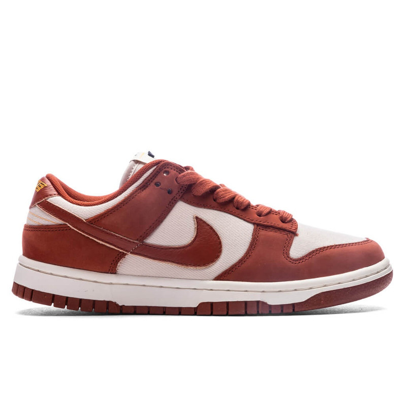 WOMEN'S DUNK LOW LX NBHD - LIGHT OREWOOD BROWN/RUGGED ORANGE/SUNDIAL - 1