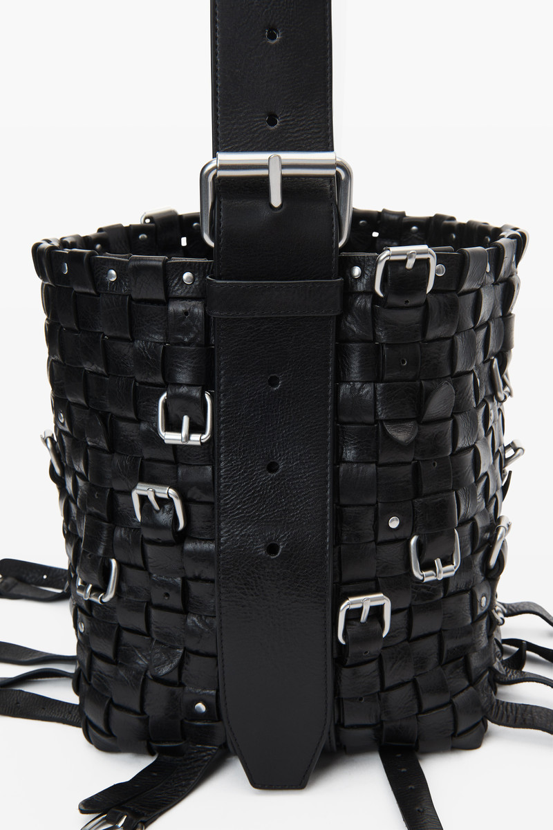 Alexander Wang lock medium crackle leather hobo outlook
