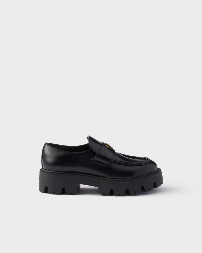 Brushed leather loafers 2