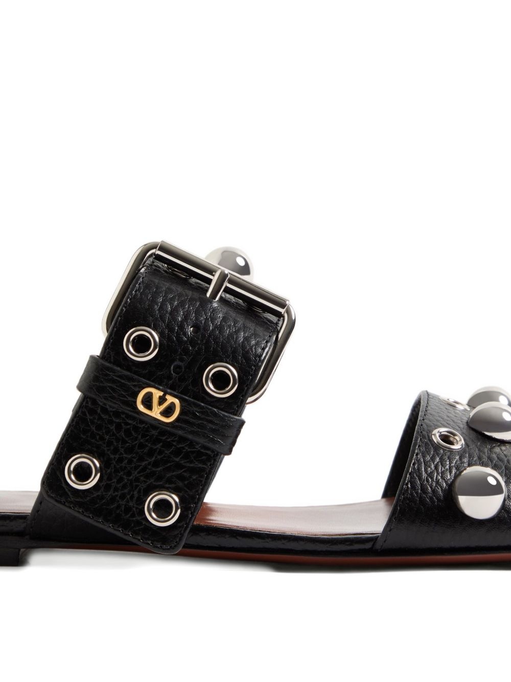 NELLCÔTE SLIDE SANDAL IN GRAINY CALFSKIN - 6