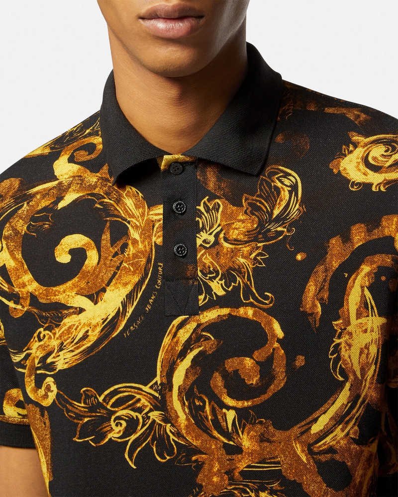 Watercolour Couture Polo Shirt 3