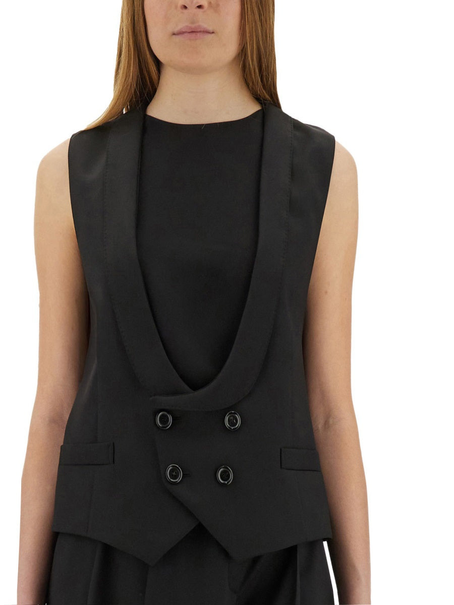 Moschino Women Virgin Wool Vest - 4