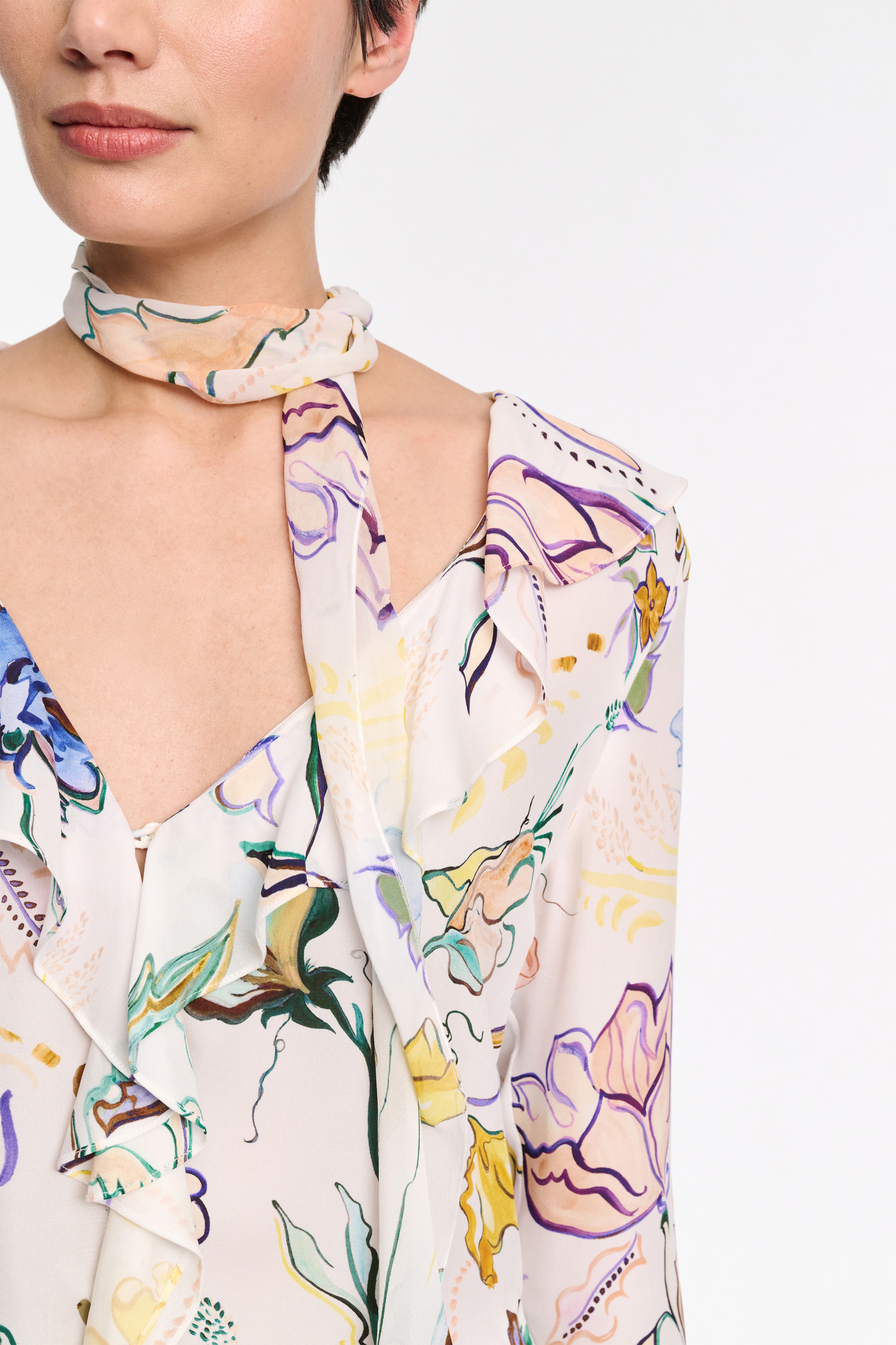 FLORAL TWIST blouse - 6