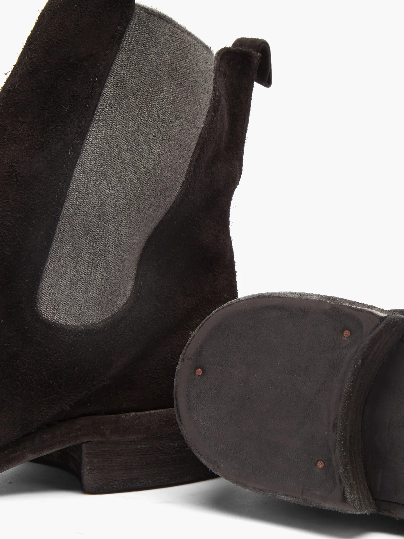 Distressed suede Chelsea boots - 6