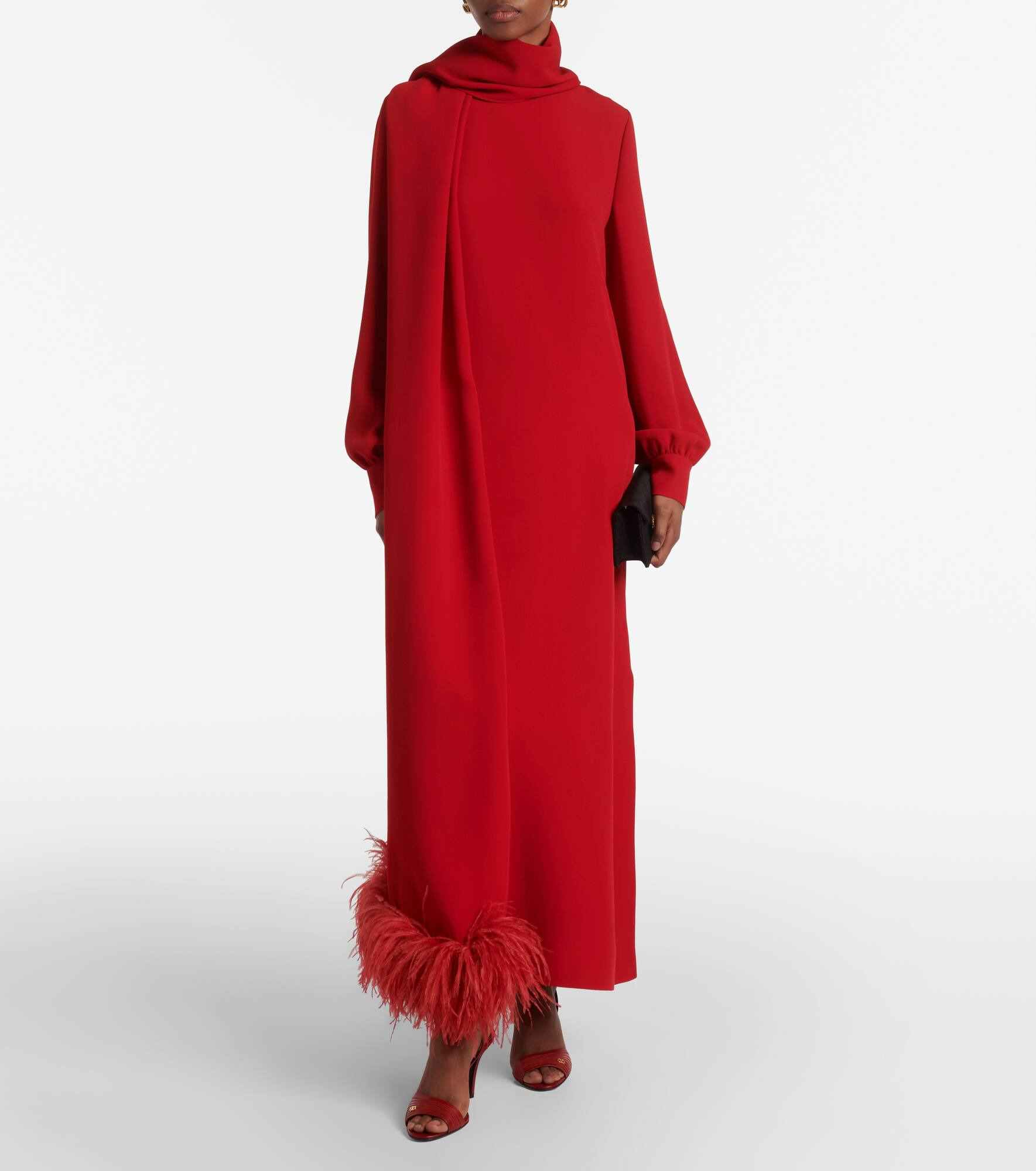 Cady Couture feather-trimmed gown - 2
