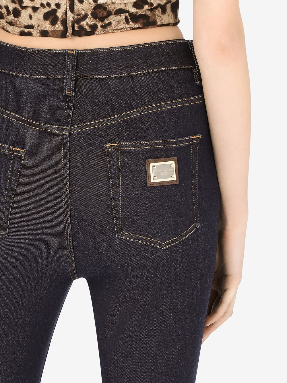 cropped skinny jeans - 5