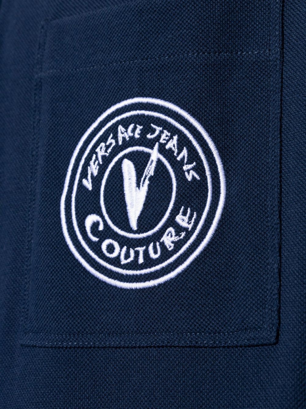 logo-embroidered polo shirt - 5