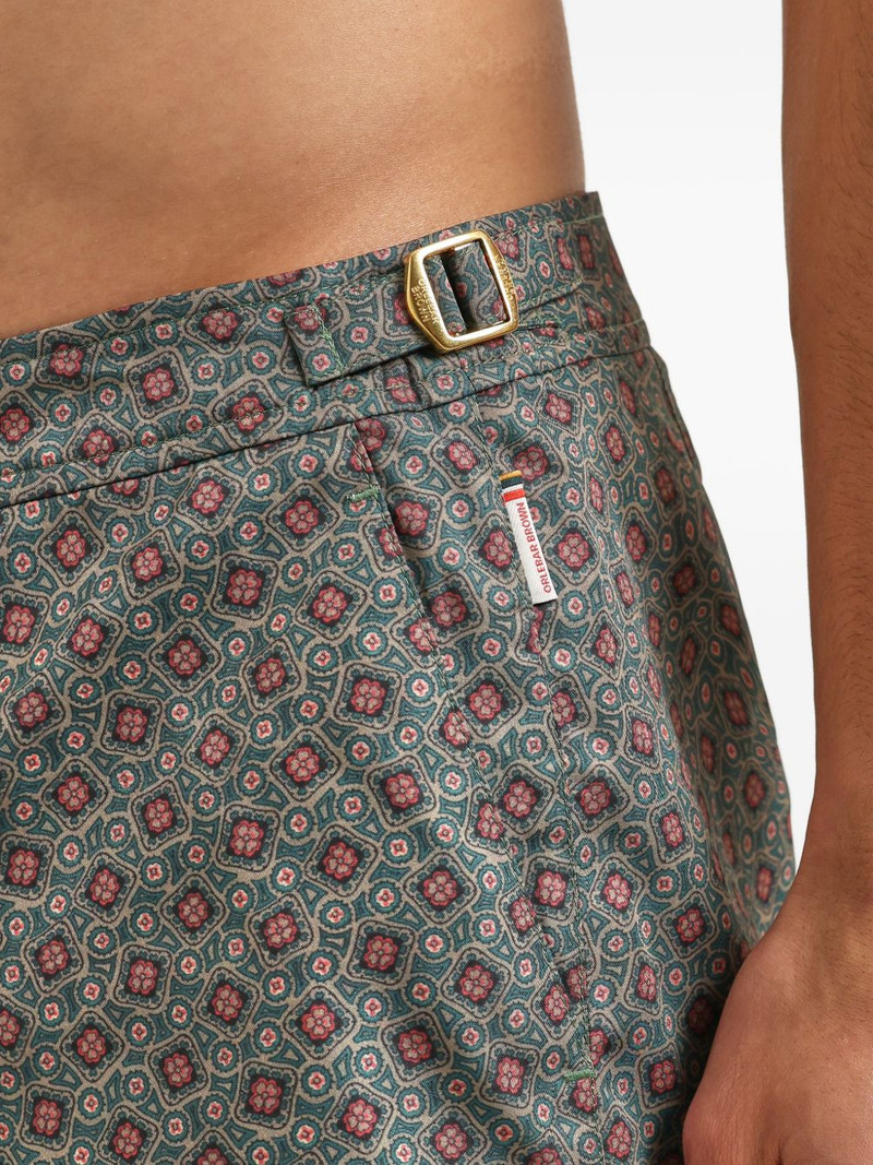 ORLEBAR BROWN Bulldog floral-print swim shorts outlook