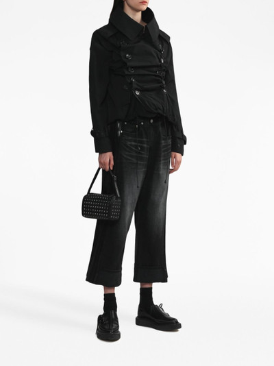 Junya Watanabe cropped panelled wide-leg jeans outlook