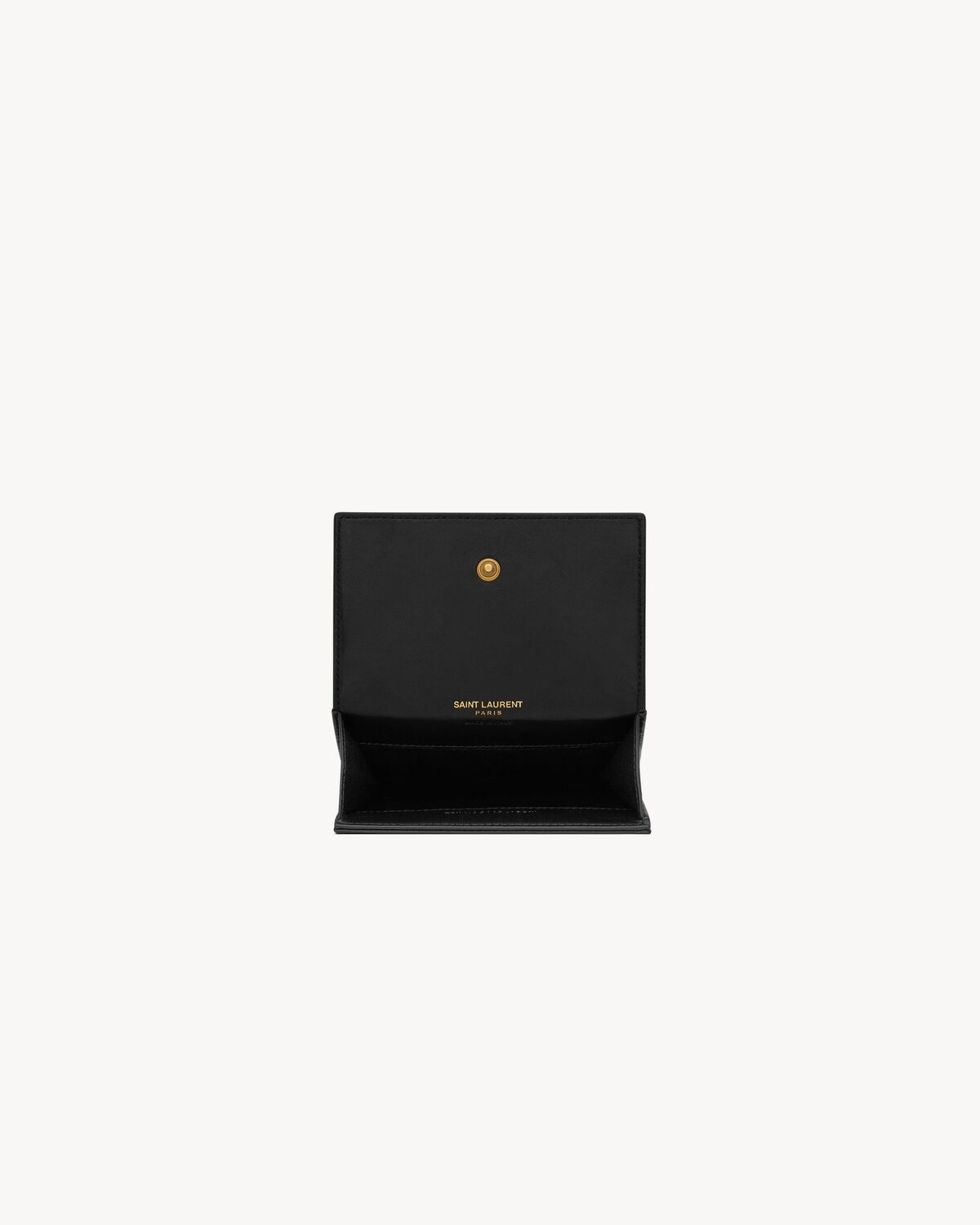 CASSANDRE MATELASSÉ CARRÉ COMPACT CARD CASE IN LAMBSKIN - 4