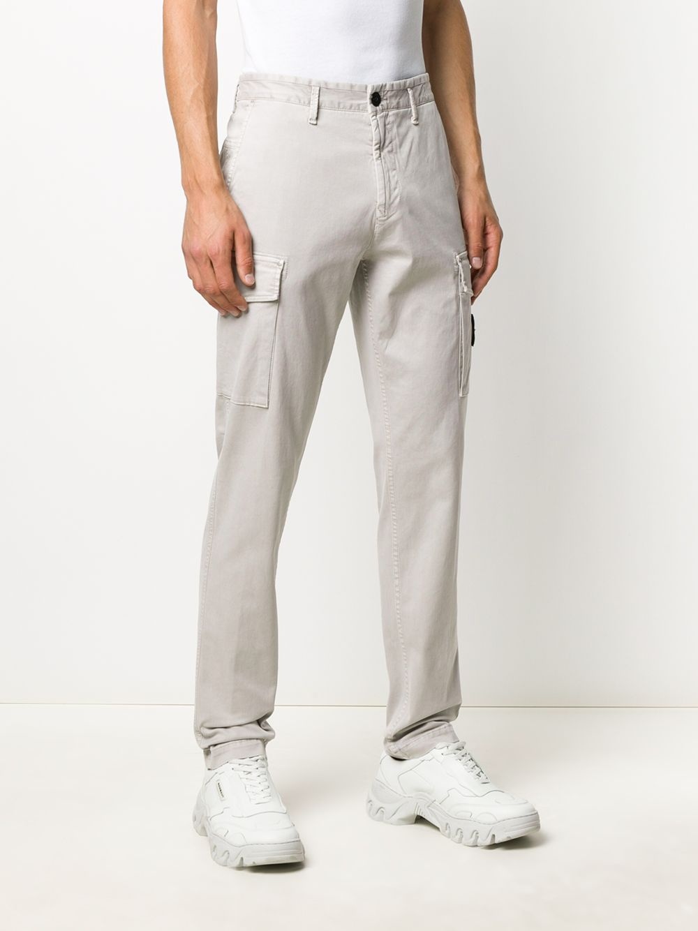 plain cargo trousers - 3