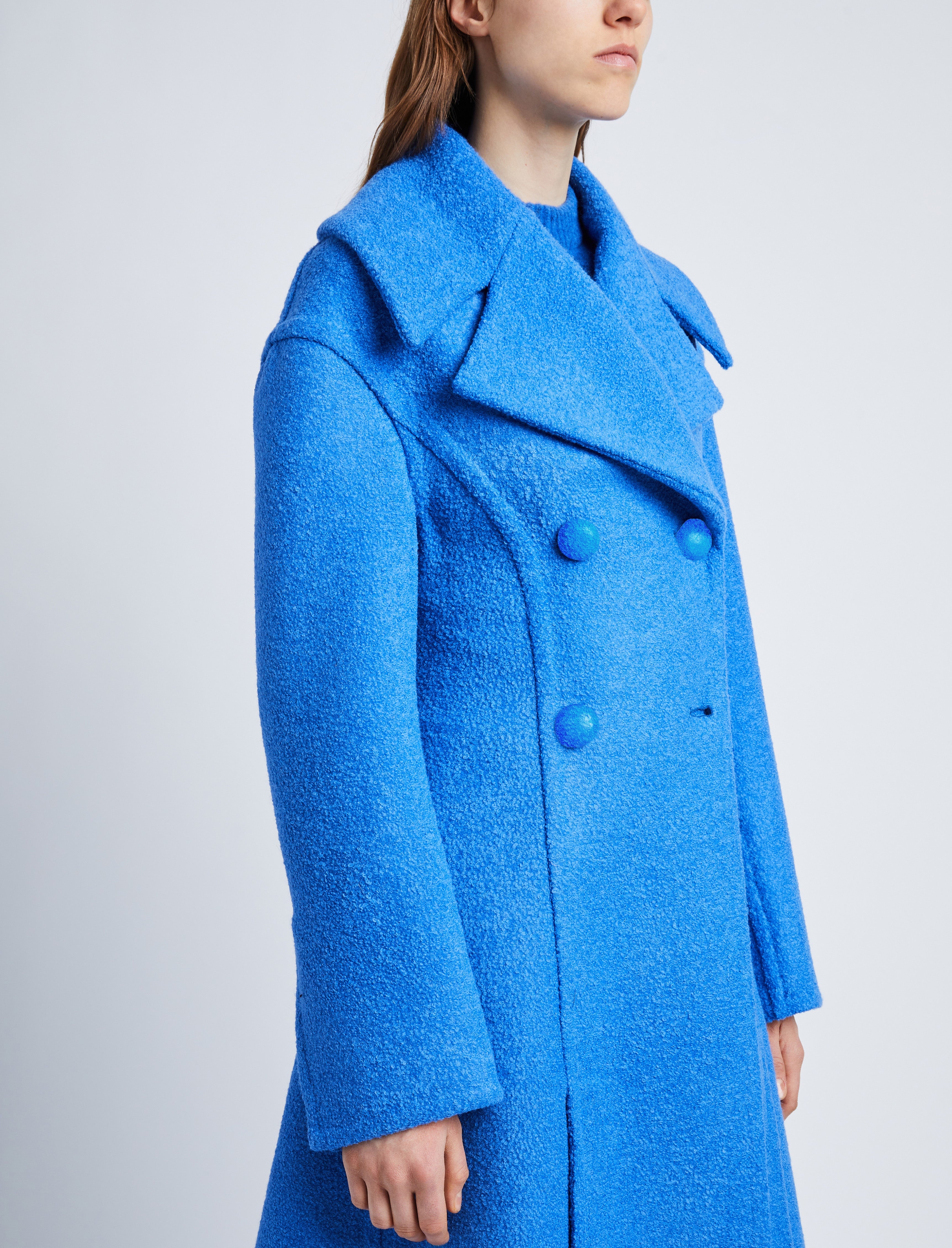 Double Face Llama Wool Coat - 5