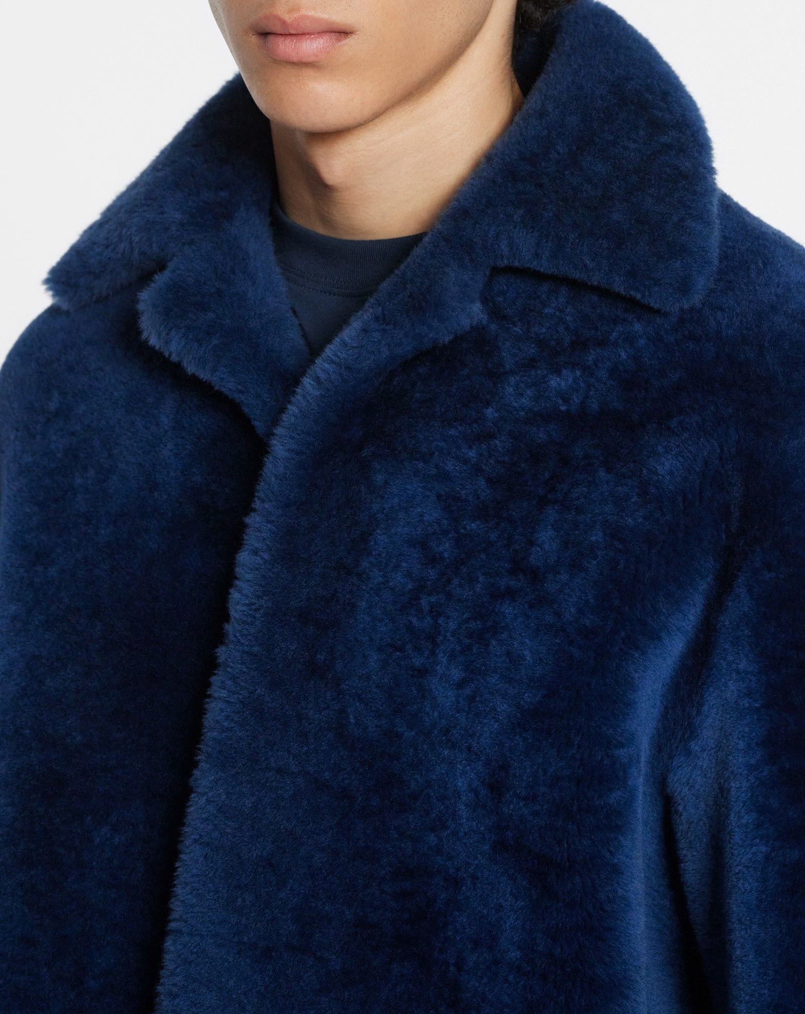 SHEARLING PEACOAT - 3