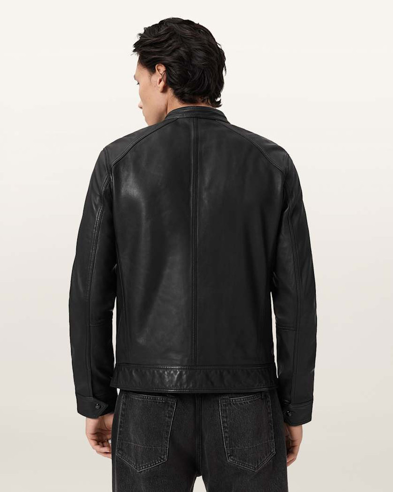 HOLT SLIM FIT LEATHER JACKET 8