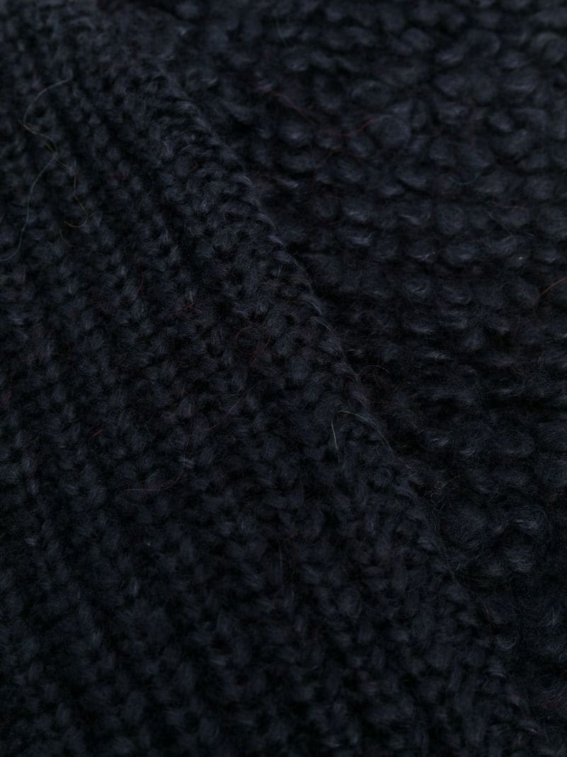 knitted slip-on gloves - 2