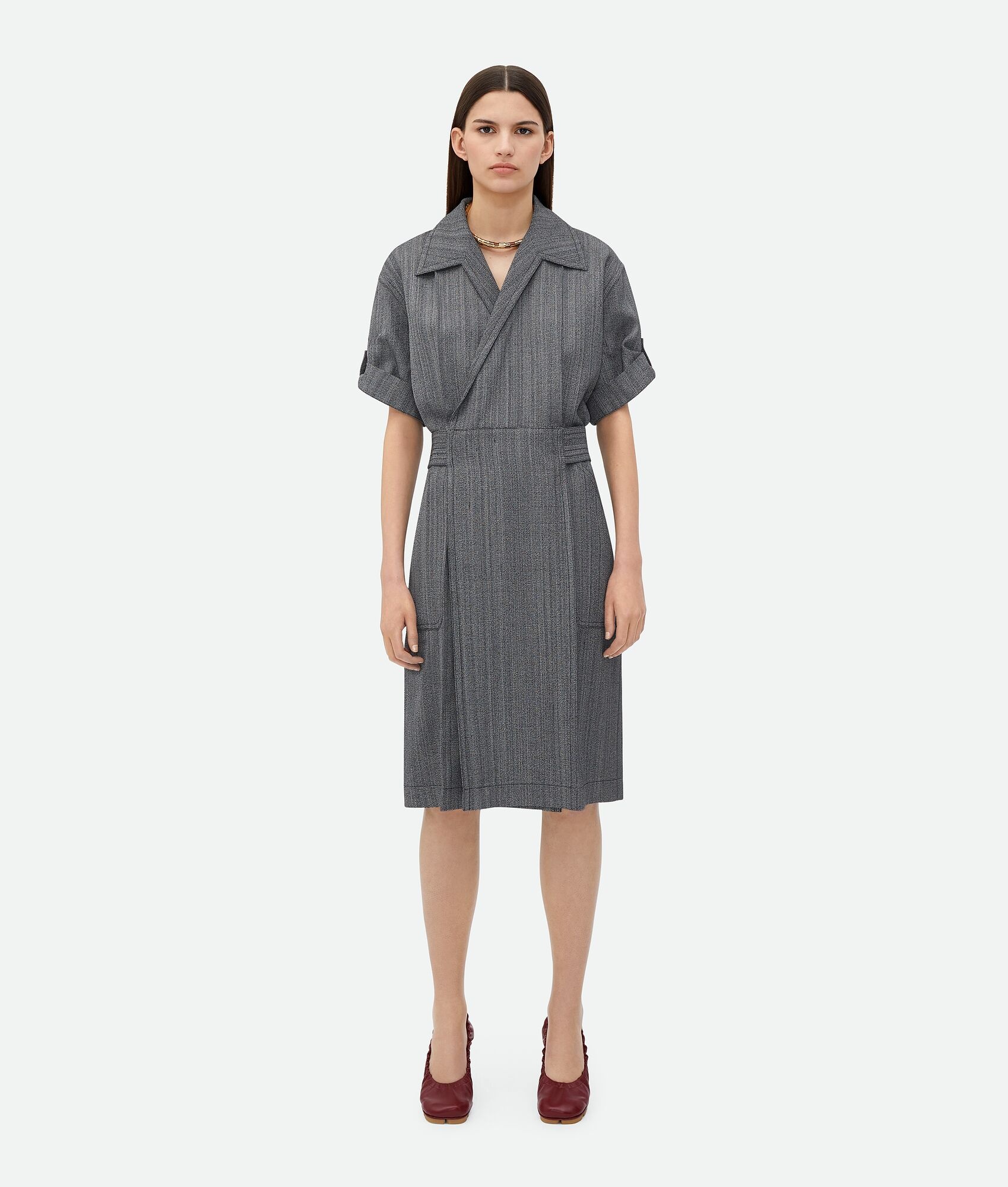 Viscose And Silk Dress - 4