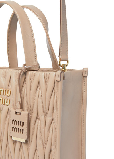 Miu Miu Small quilted tote outlook