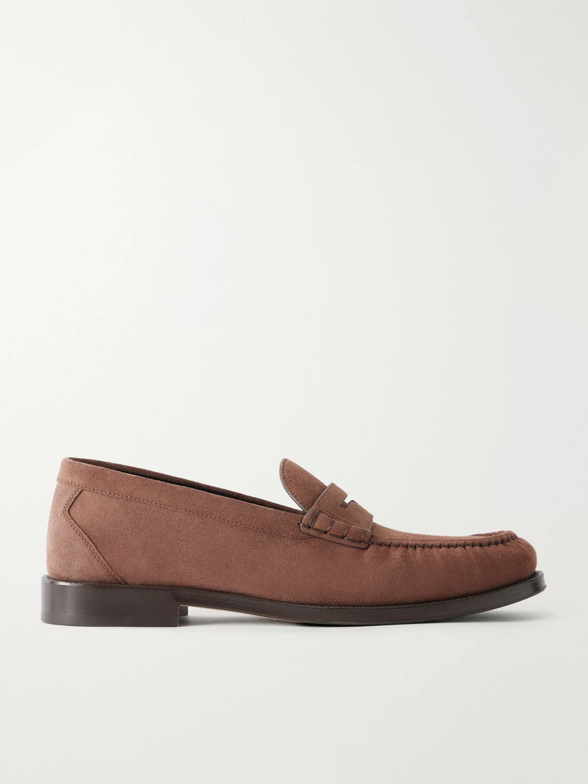 Suede Penny Loafers - 1