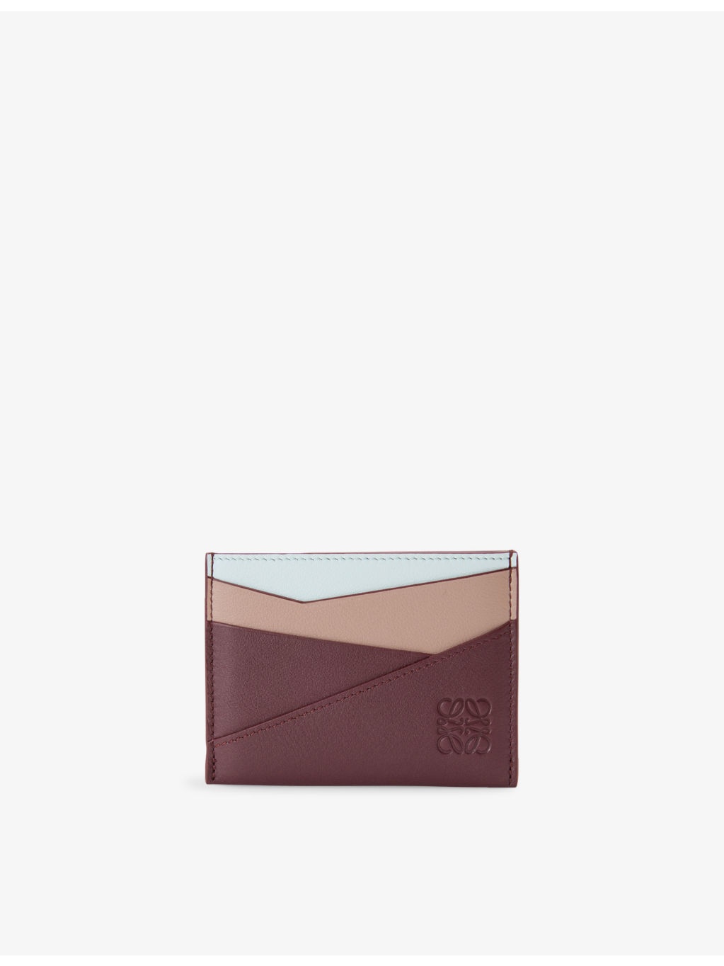 Puzzle Plain Leather Cardholder - 1