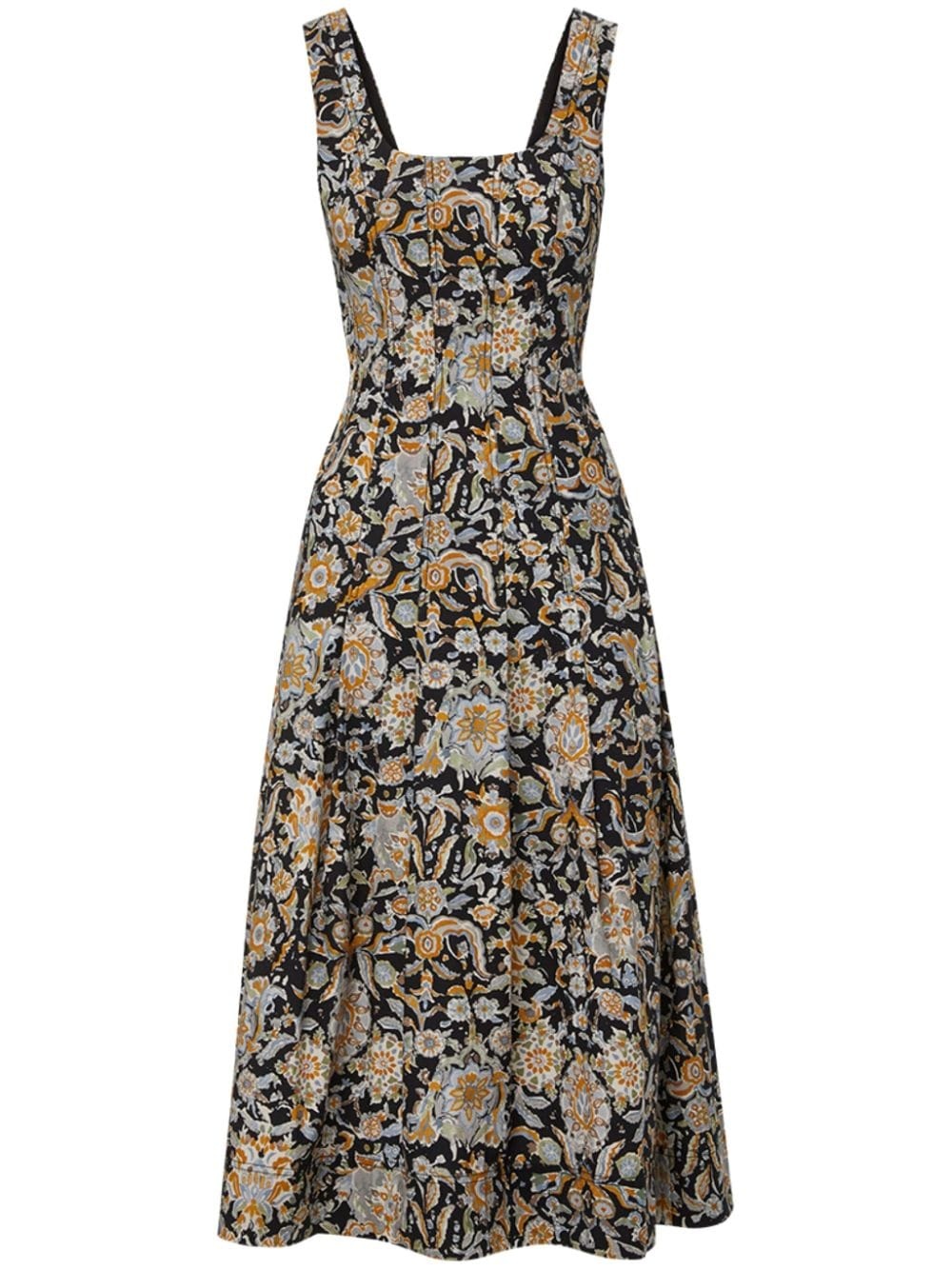 Jolie paisley-print midi dress - 1