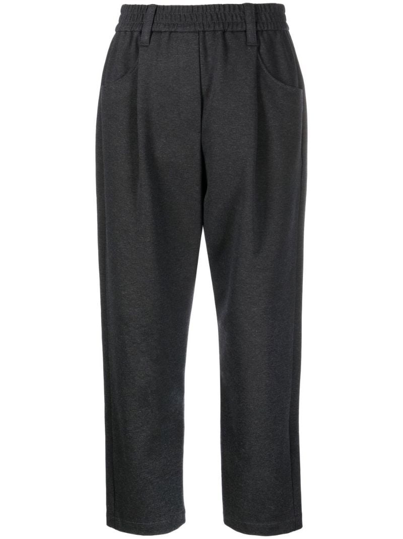 mid-rise straight leg trousers - 1