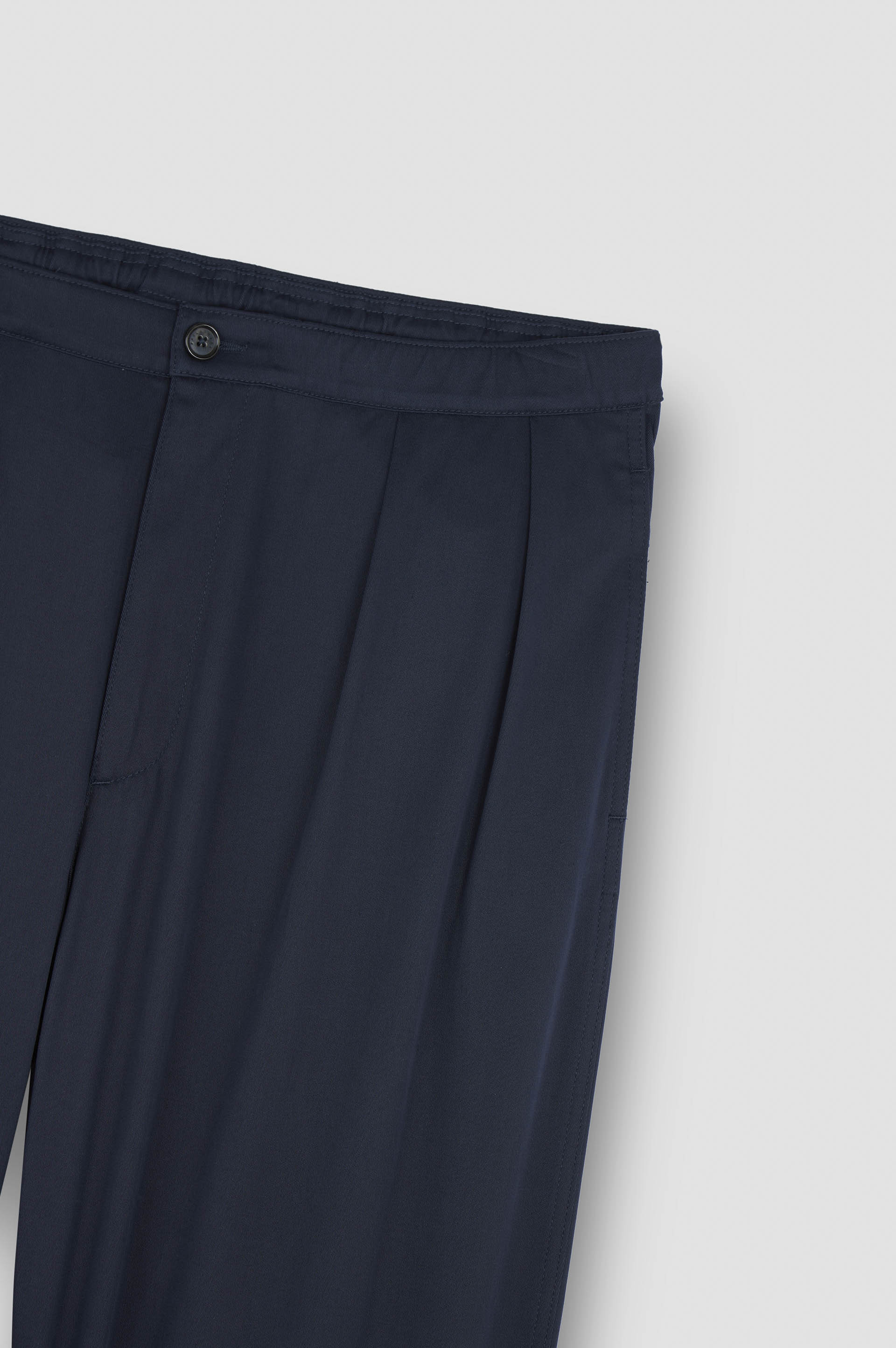 XSOFT STRETCH COTTON AND TENCEL TROUSERS WITH TWO PINCE - 5