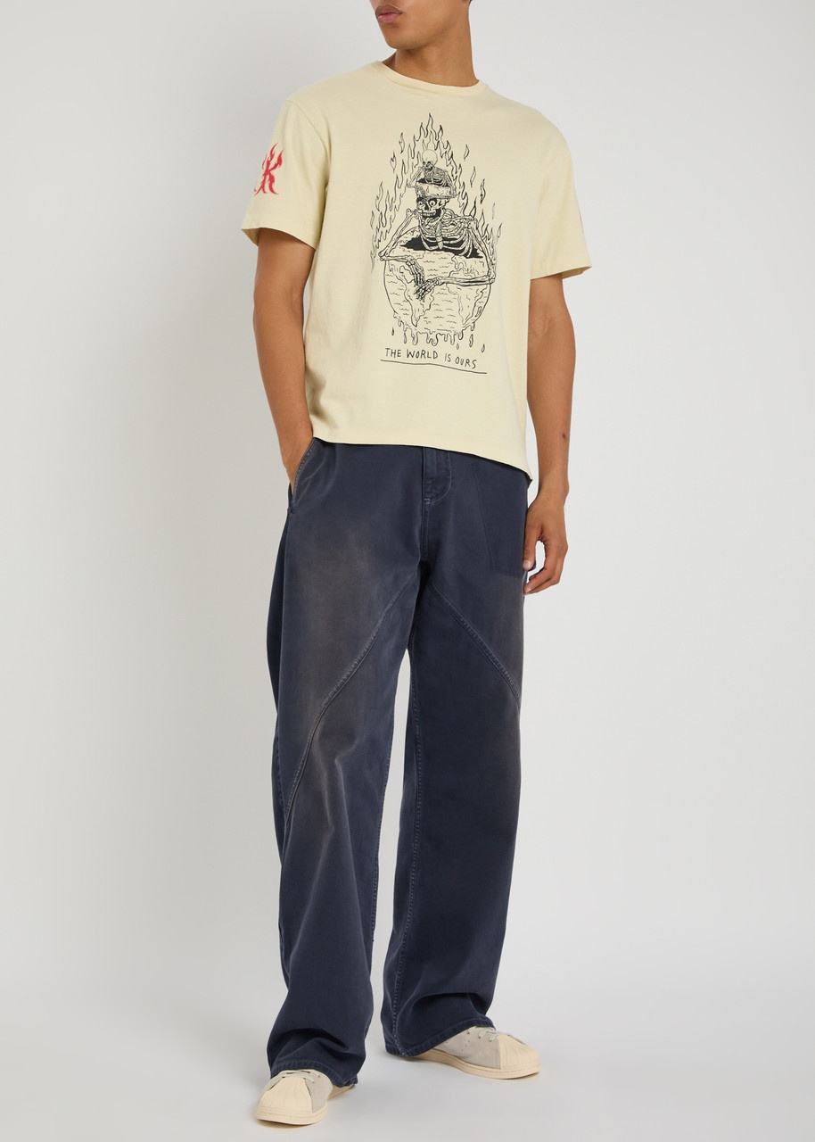 Gallery Dept. The World Is Ours Printed Cotton T-shirt - 4