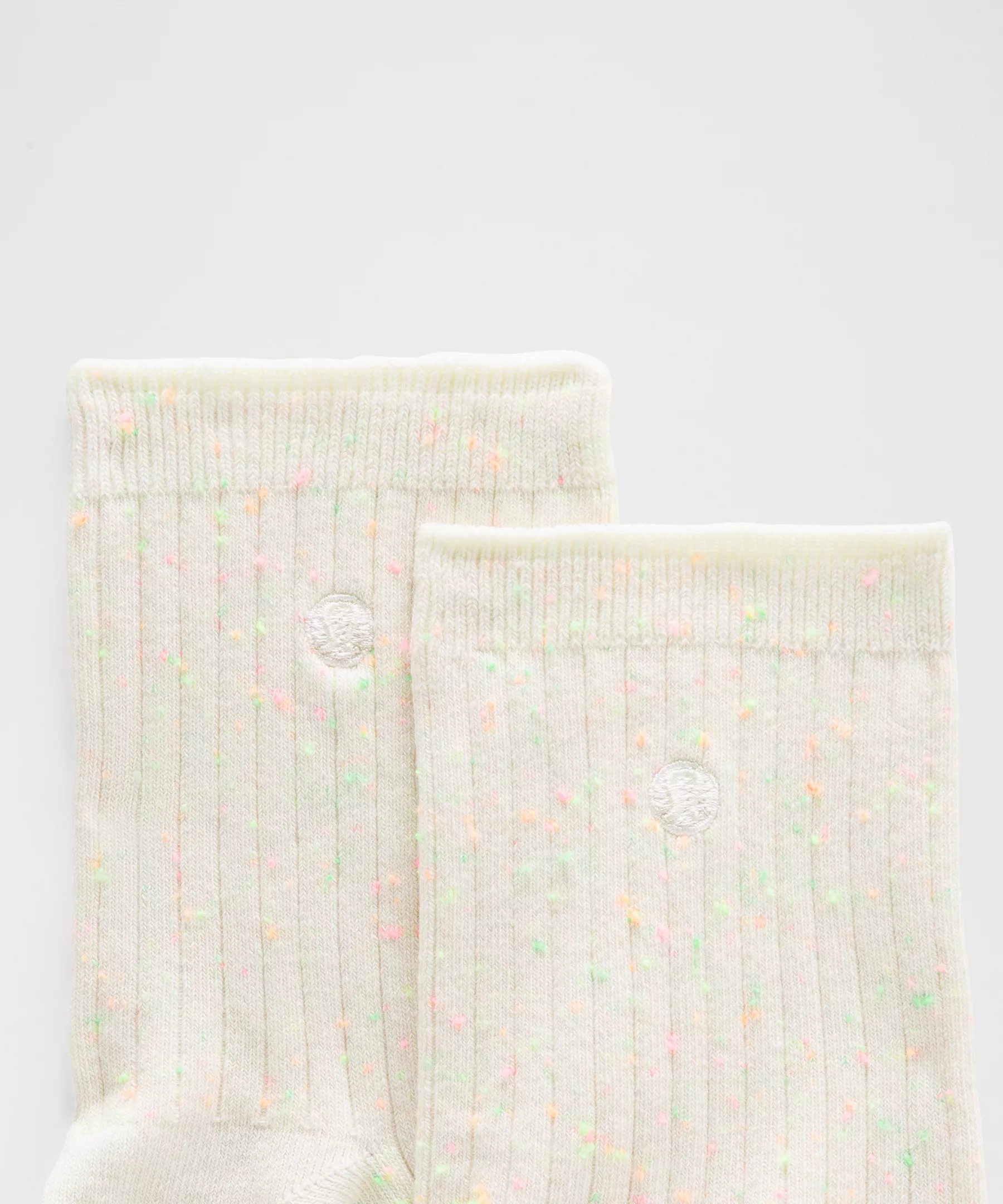 Unisex Neon Speckled Quarter Socks - 2