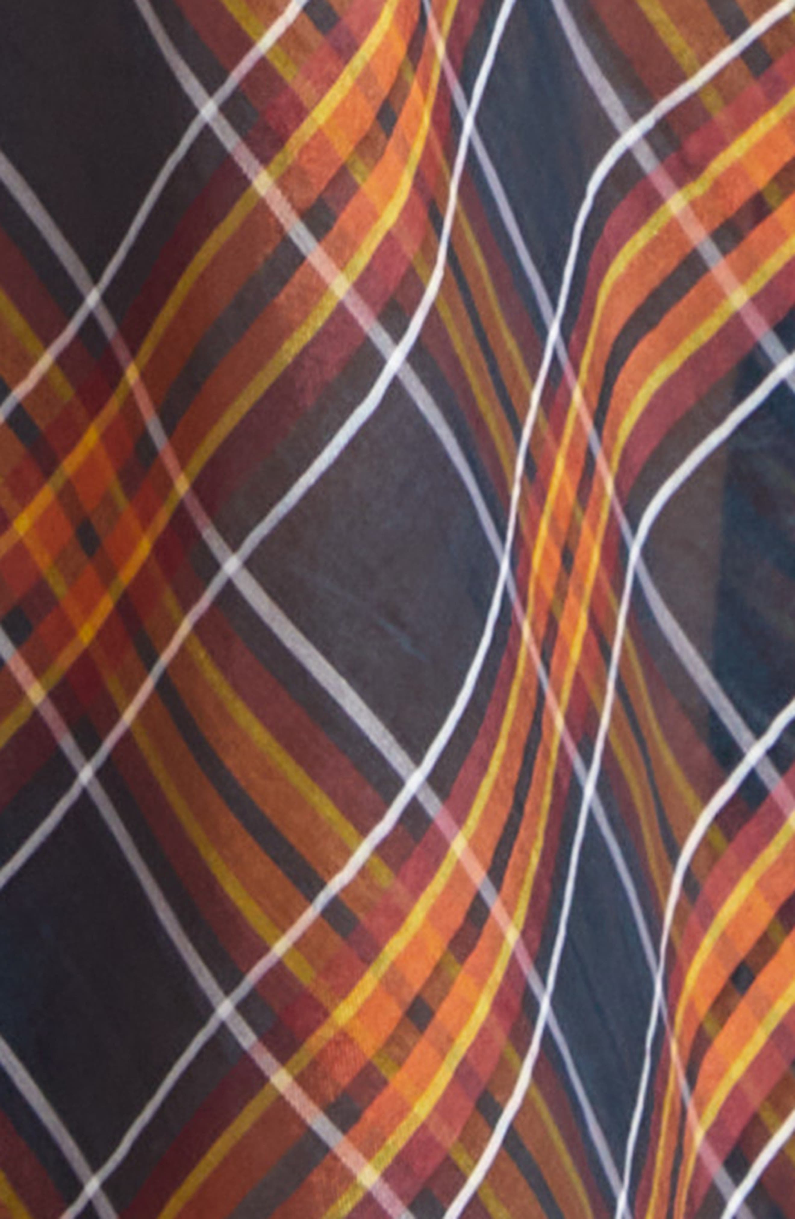3.1 Phillip Lim Plaid Cotton & Silk Dress in Dusk Multi at Nordstrom - 6