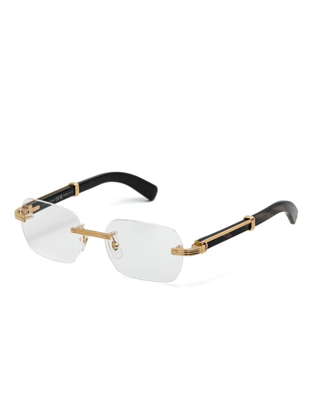rectangle-frame rimless glasses - 2
