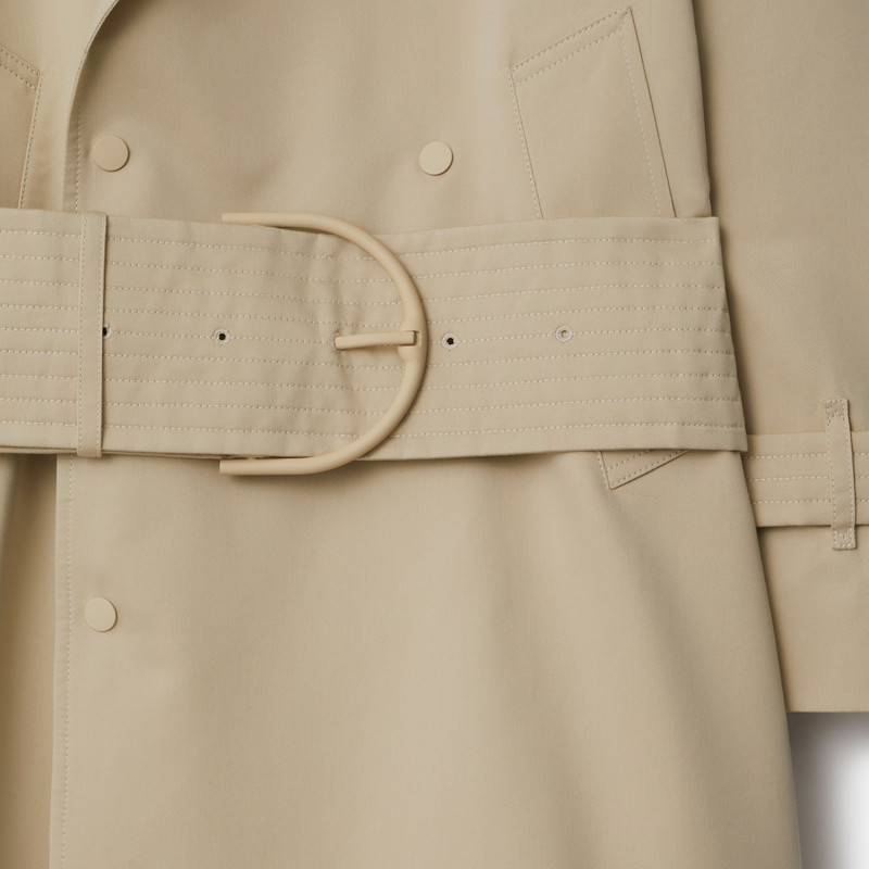 Mid-length Cotton Silk Trench Coat 6