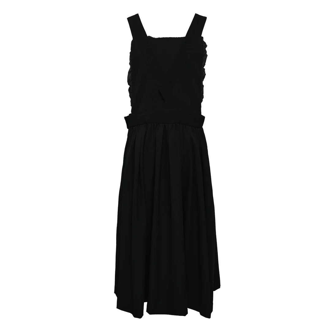 Wool Gabardine X  Polyester Taffeta Pinafore - 2