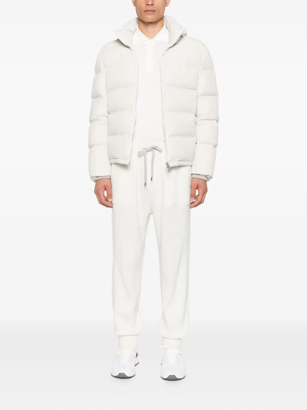 Cashmere English Rib Knit Track Pants - 2