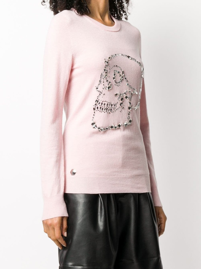 Look At Me skull embellished jumper 3