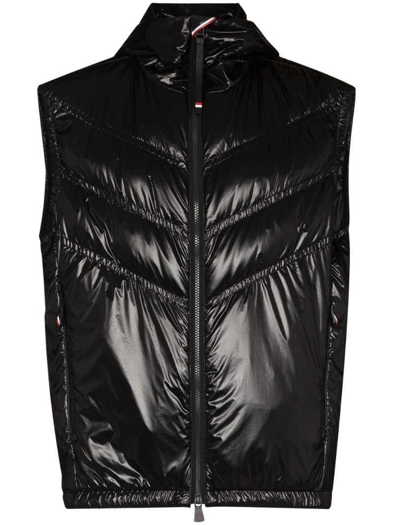 chevron-quilted padded gilet - 1