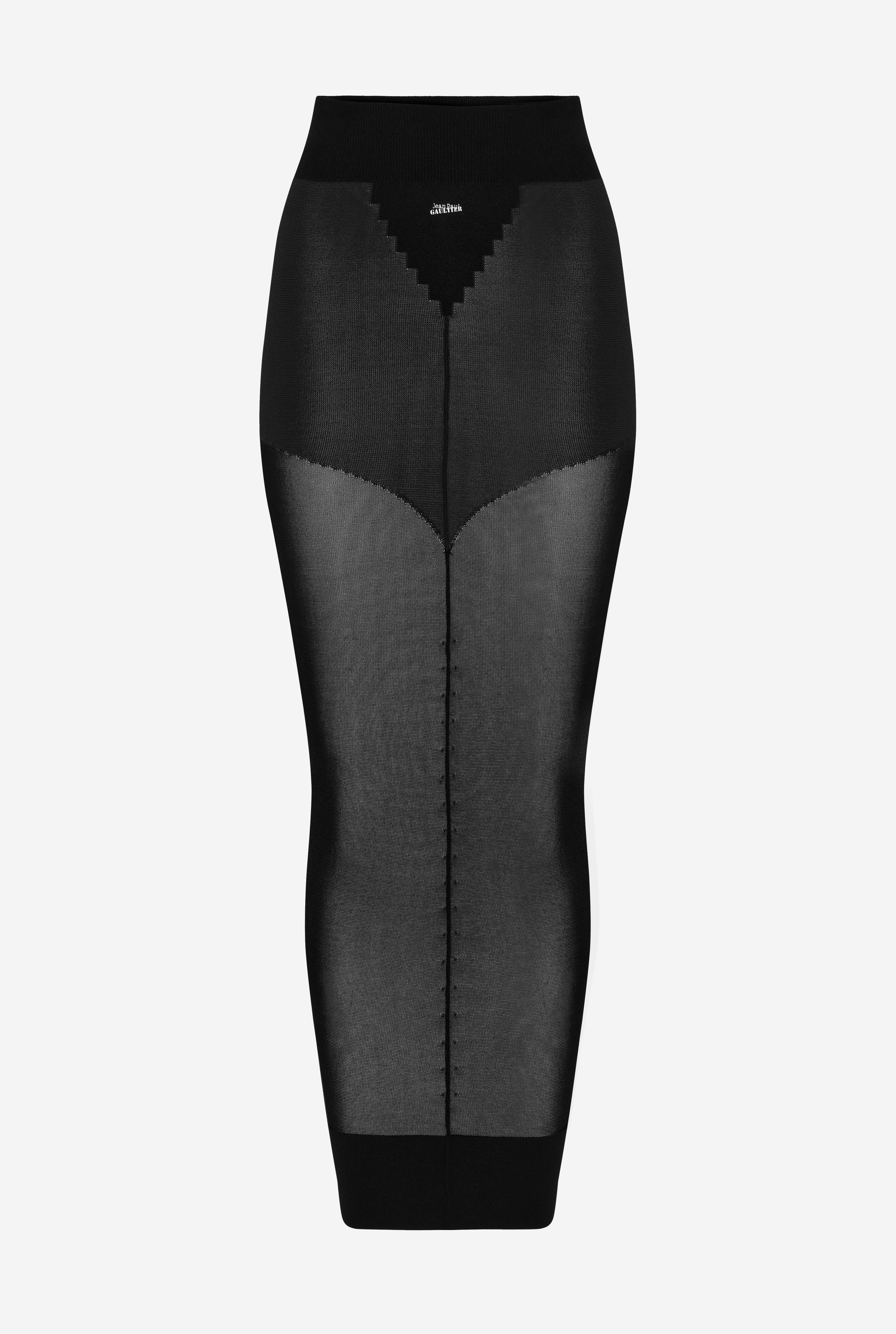 Jean Paul Gaultier THE LOGO KNIT SKIRT | REVERSIBLE