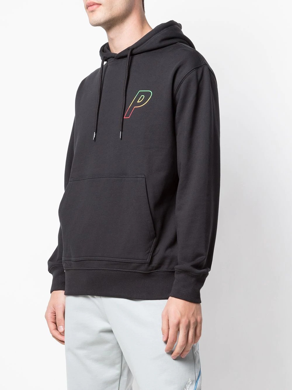 logo print hoodie - 3