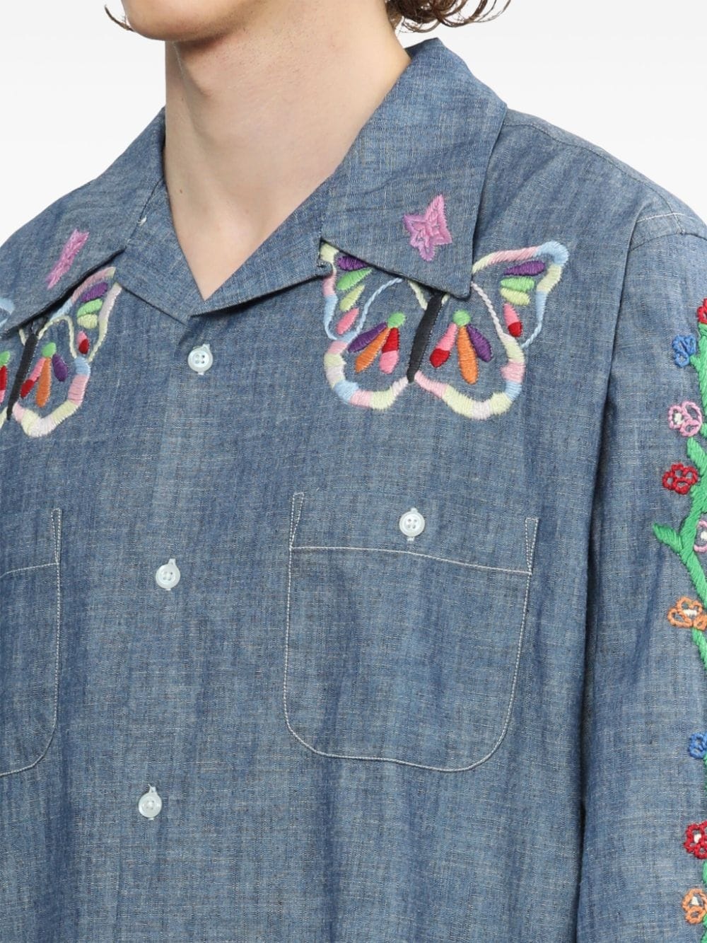 embroidered western shirt - 5