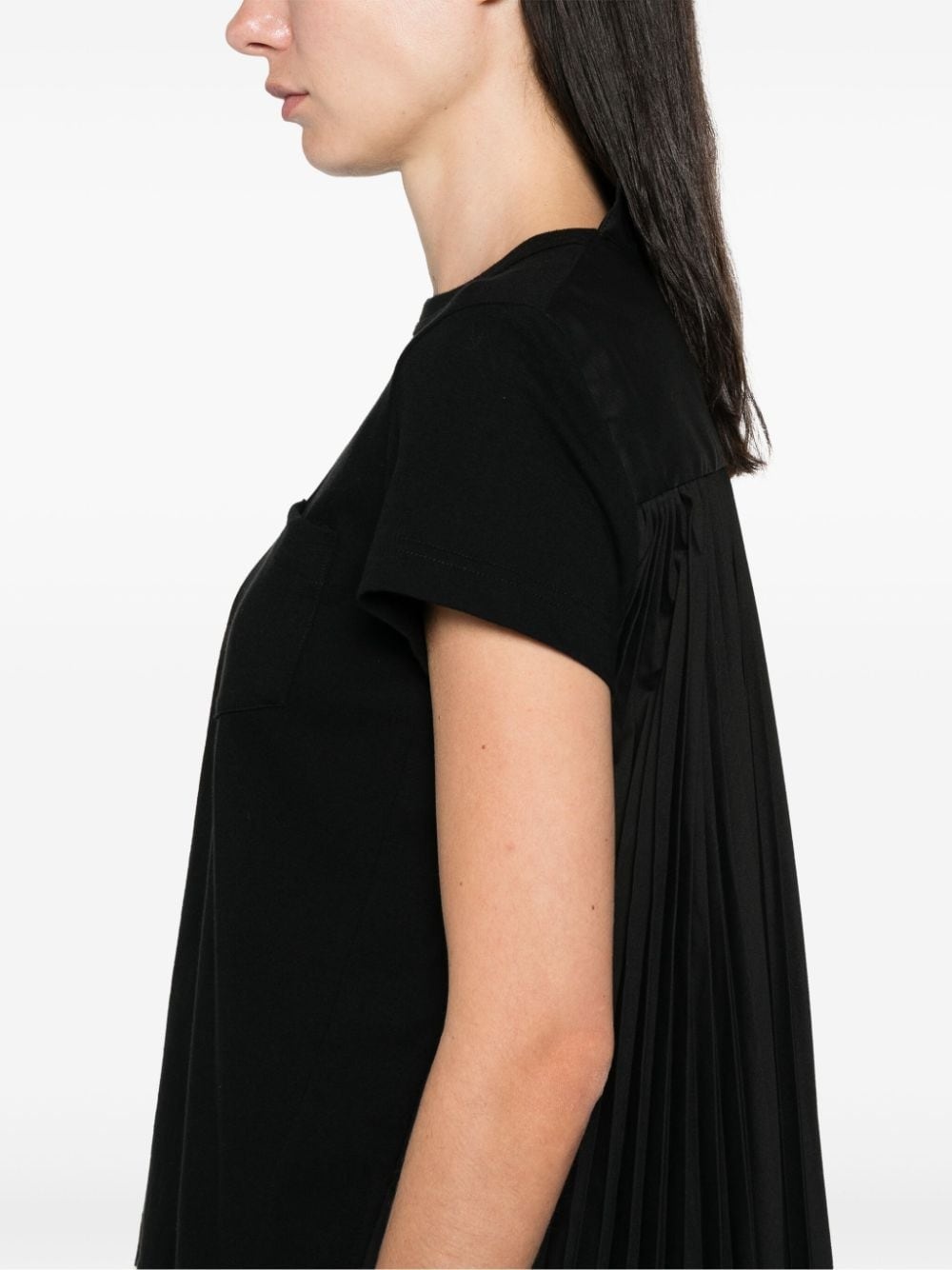 pleat-detail T-shirt - 5