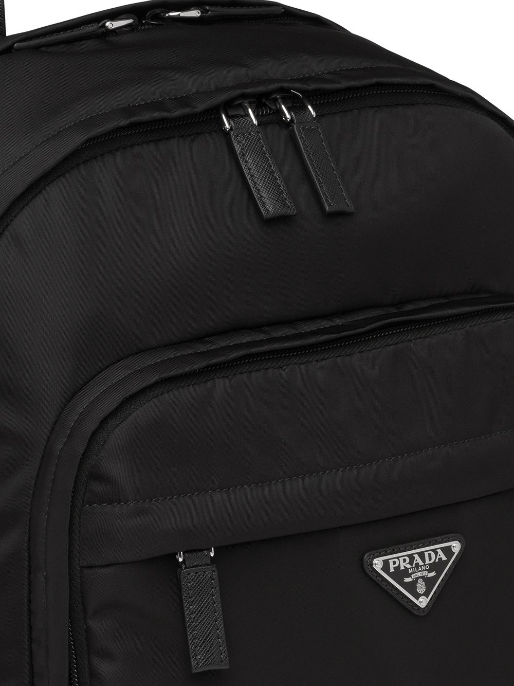 Re-Nylon logo-plaque backpack - 4