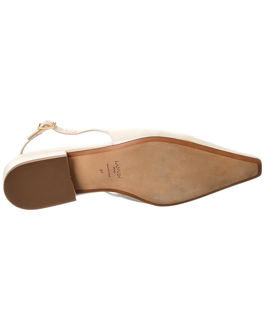 LANVIN Satin Slingback Flat - 4